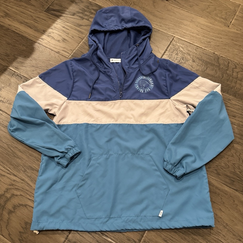 Sissyrevolution Windbreaker Medium Respect The Sea Color Block Y2K Pull Over